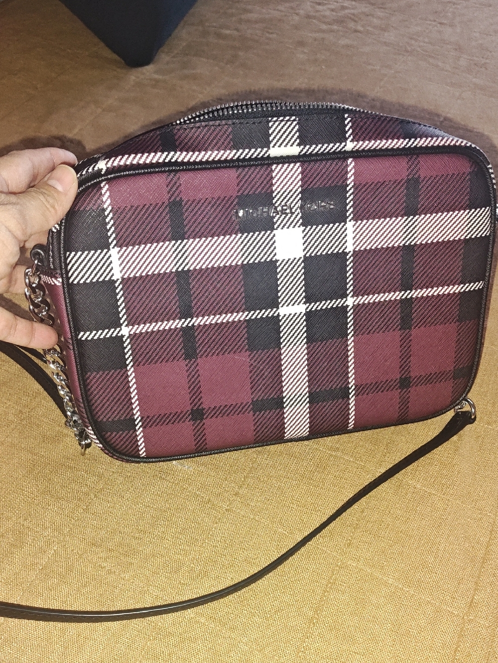 Michael Kors Plaid Crossbody Bag